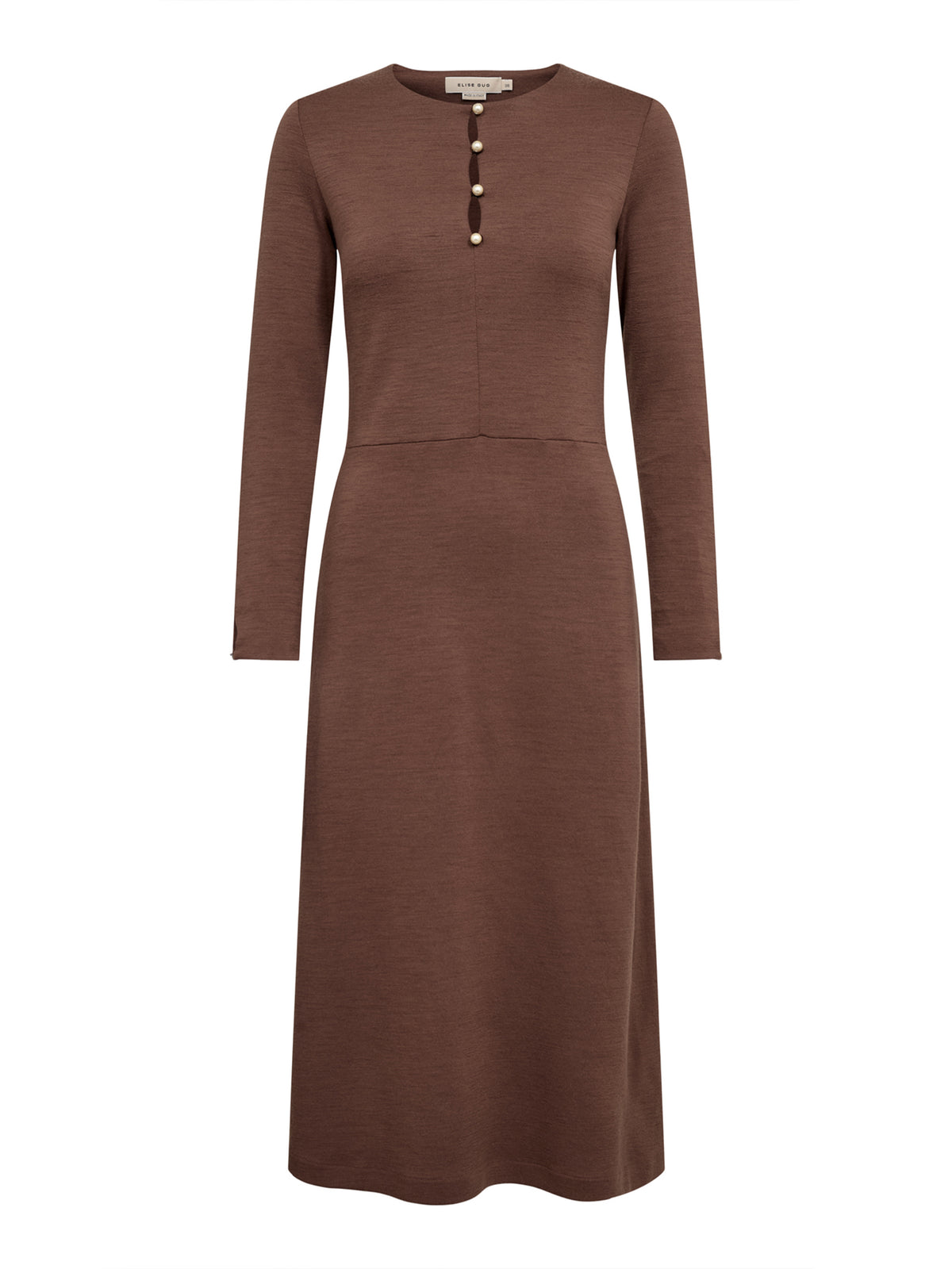 Dress with Ruffled Cuffs in Darfo – 9525 Ambra