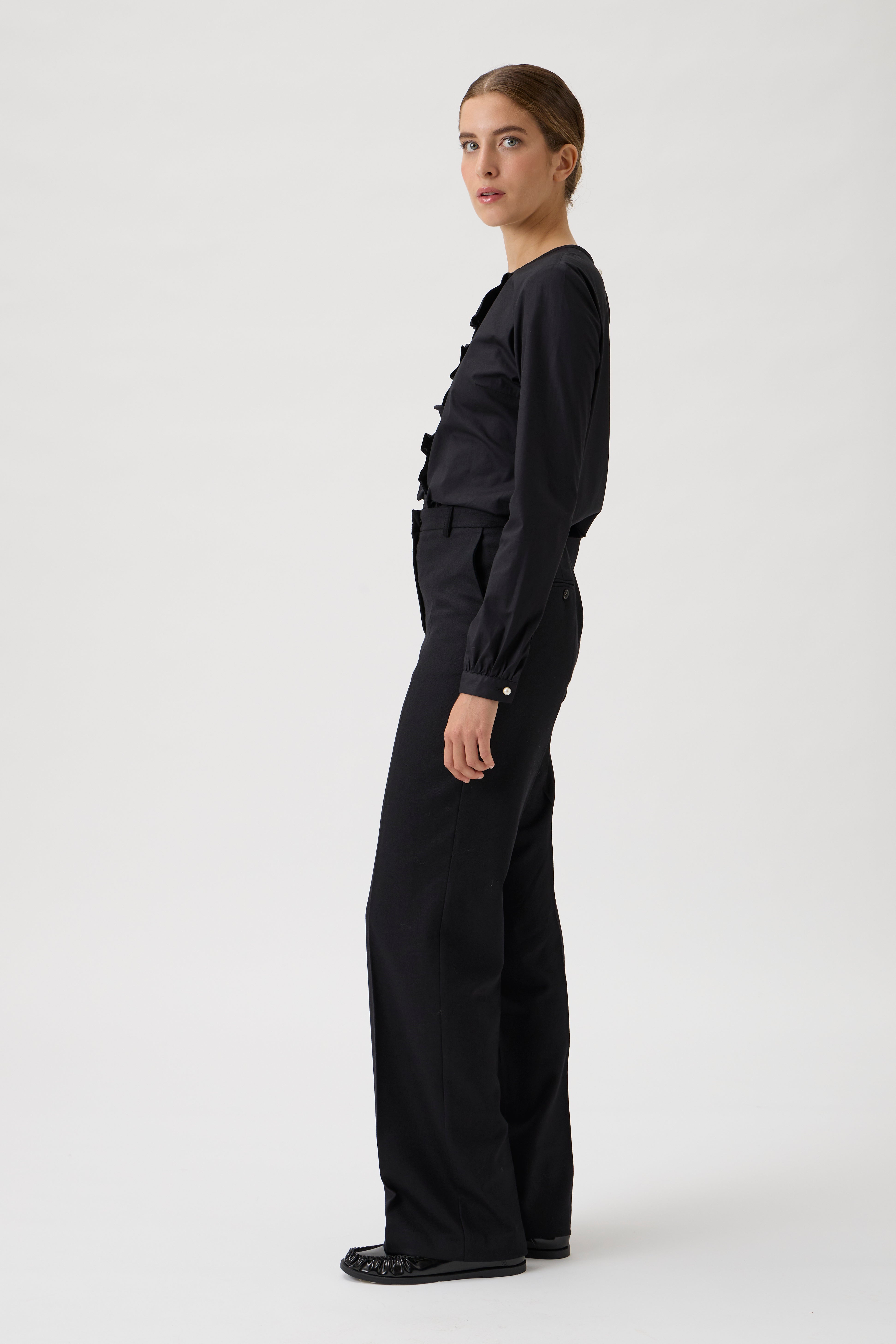 Classic flared pants - 473B Black