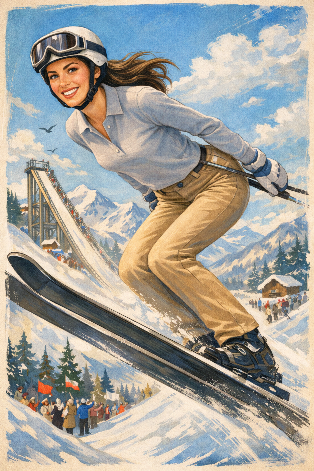 A refined long-sleeved polo sweater - Harmony 7051 Grey