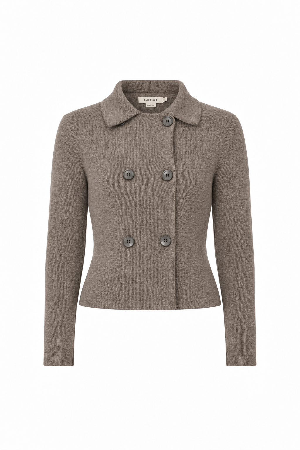 Double-Breasted Merino Jacket – 7080 Brown