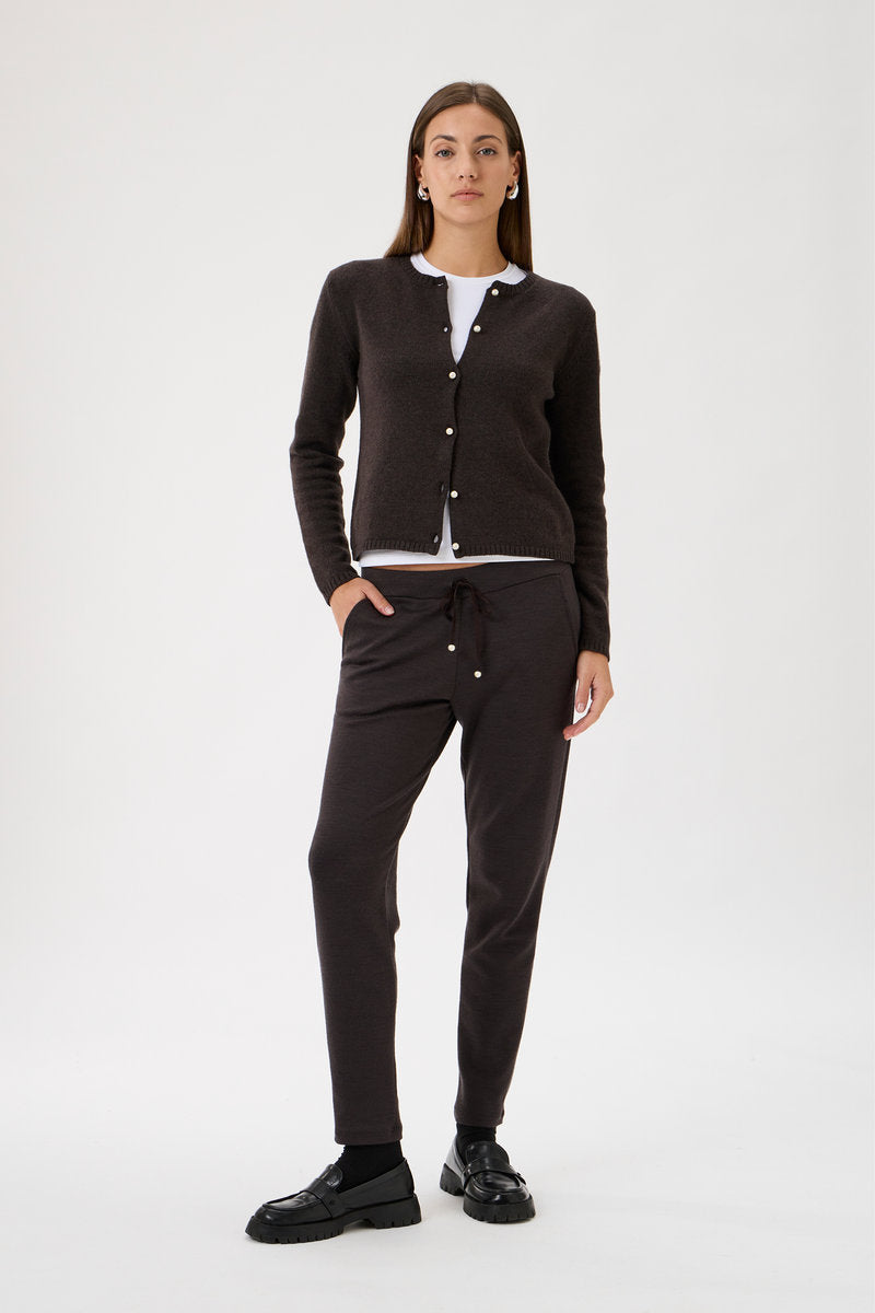 Cardigan With Long Sleeves - 7069 Brown