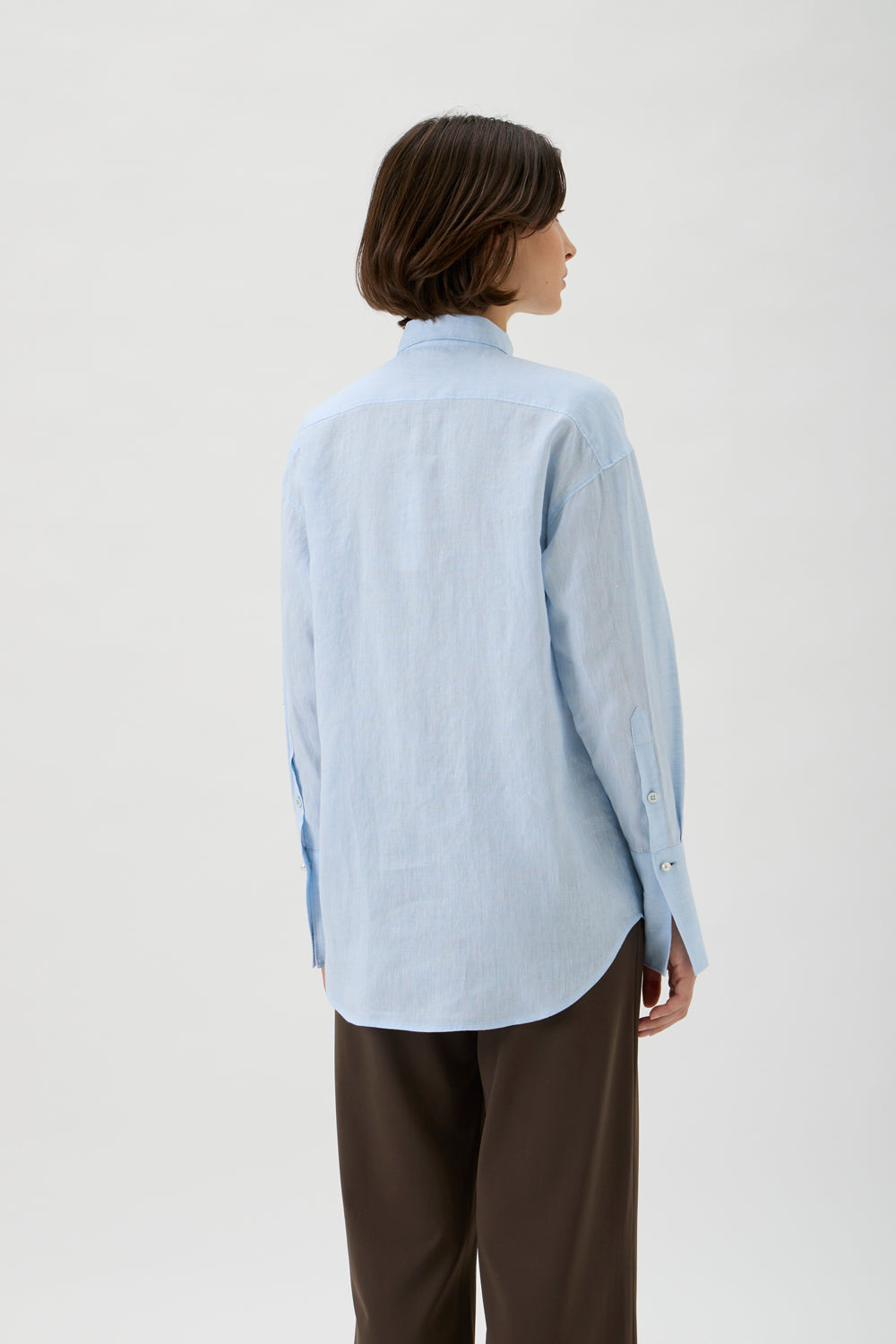 Boyfriend Cotton Shirt – Maxlin 2241 ight Blue