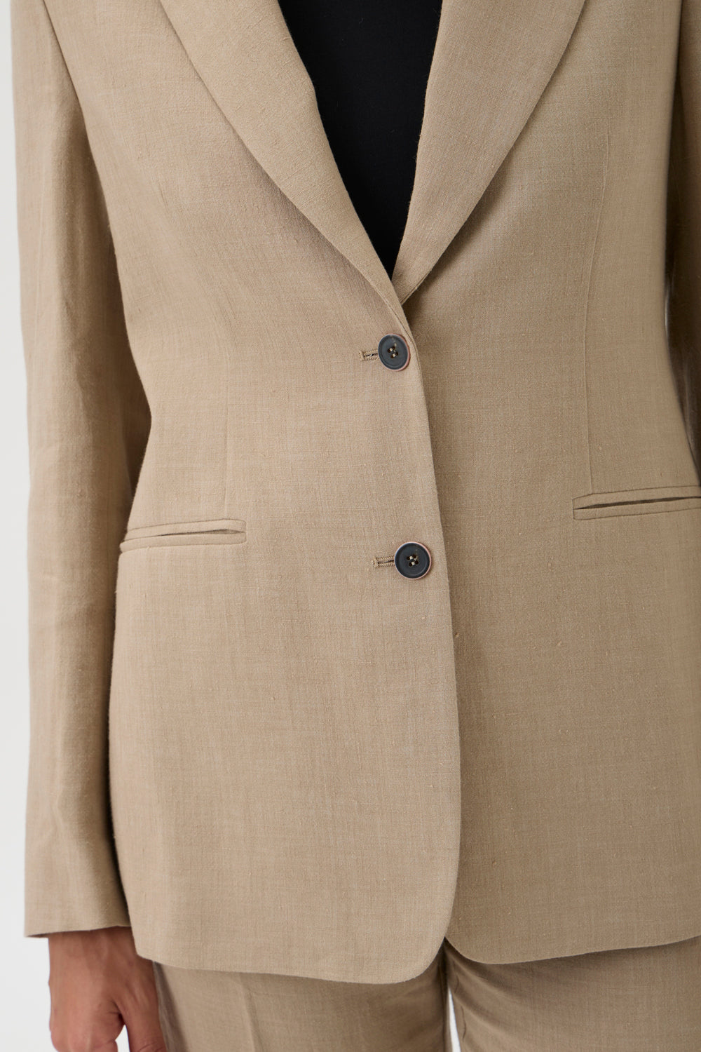 Classic Linen Blazer – 5004 Minorca 5034 CAMMELLO