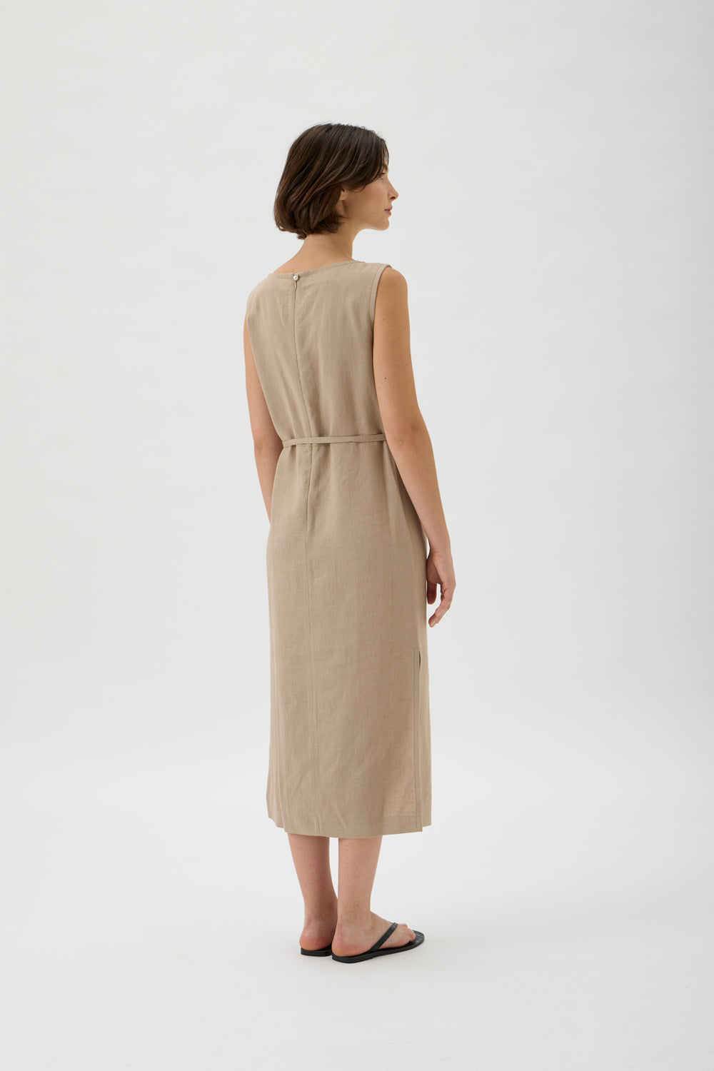 Dress Straight with belt – Minorca 9510 CAMMELLO