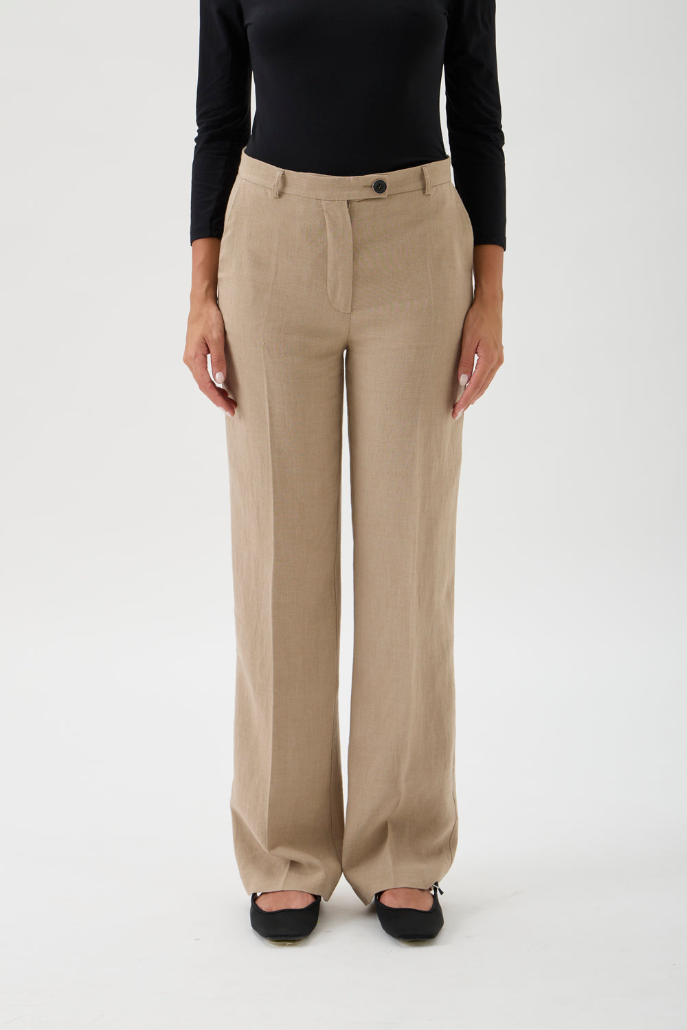Wide Leg Trousers – Minorca 473B Cammello