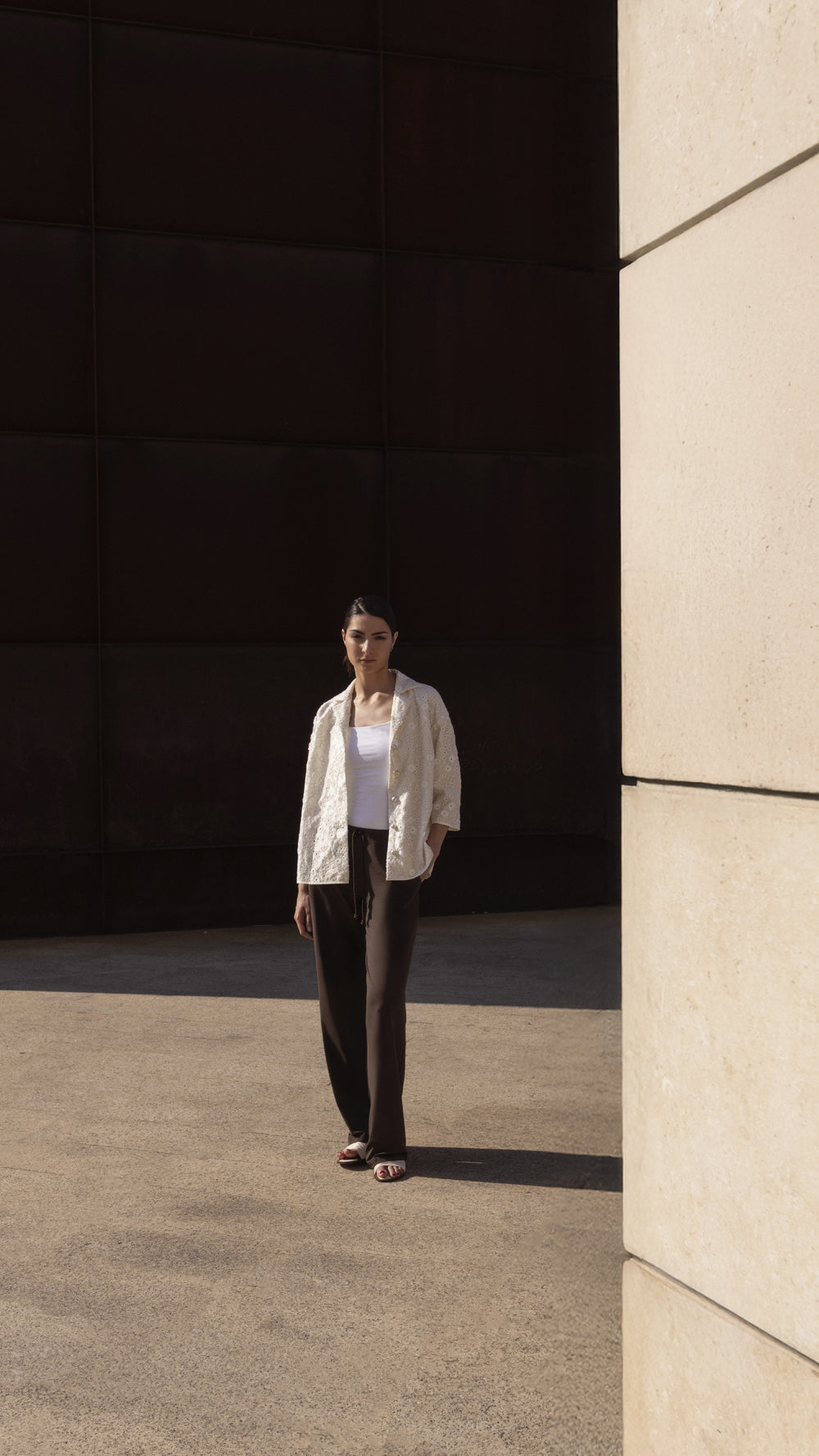 Wide-Leg Jersey Pants – Nair 4024 Cioccolato