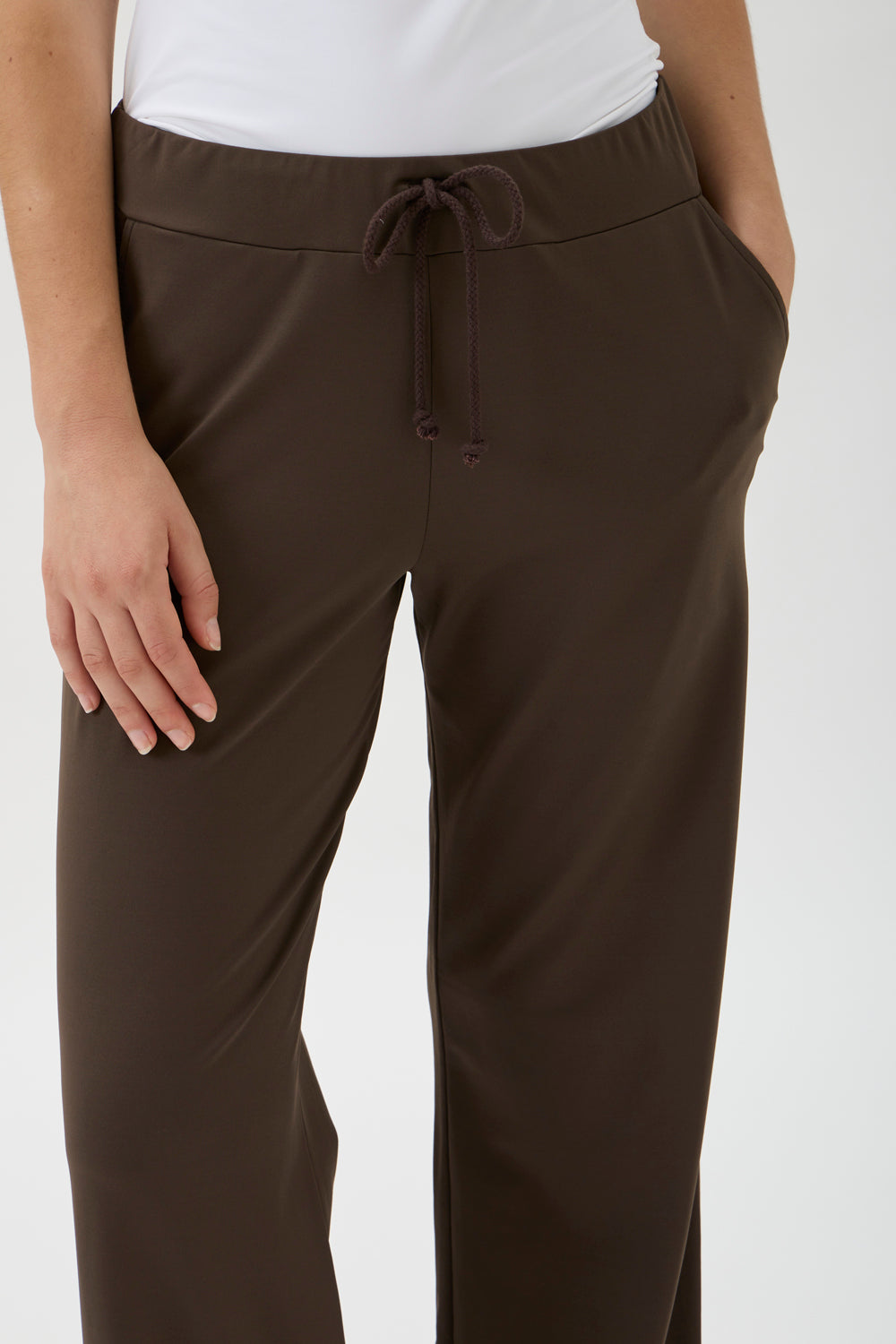 Wide-Leg Jersey Pants – Nair 4024 Cioccolato