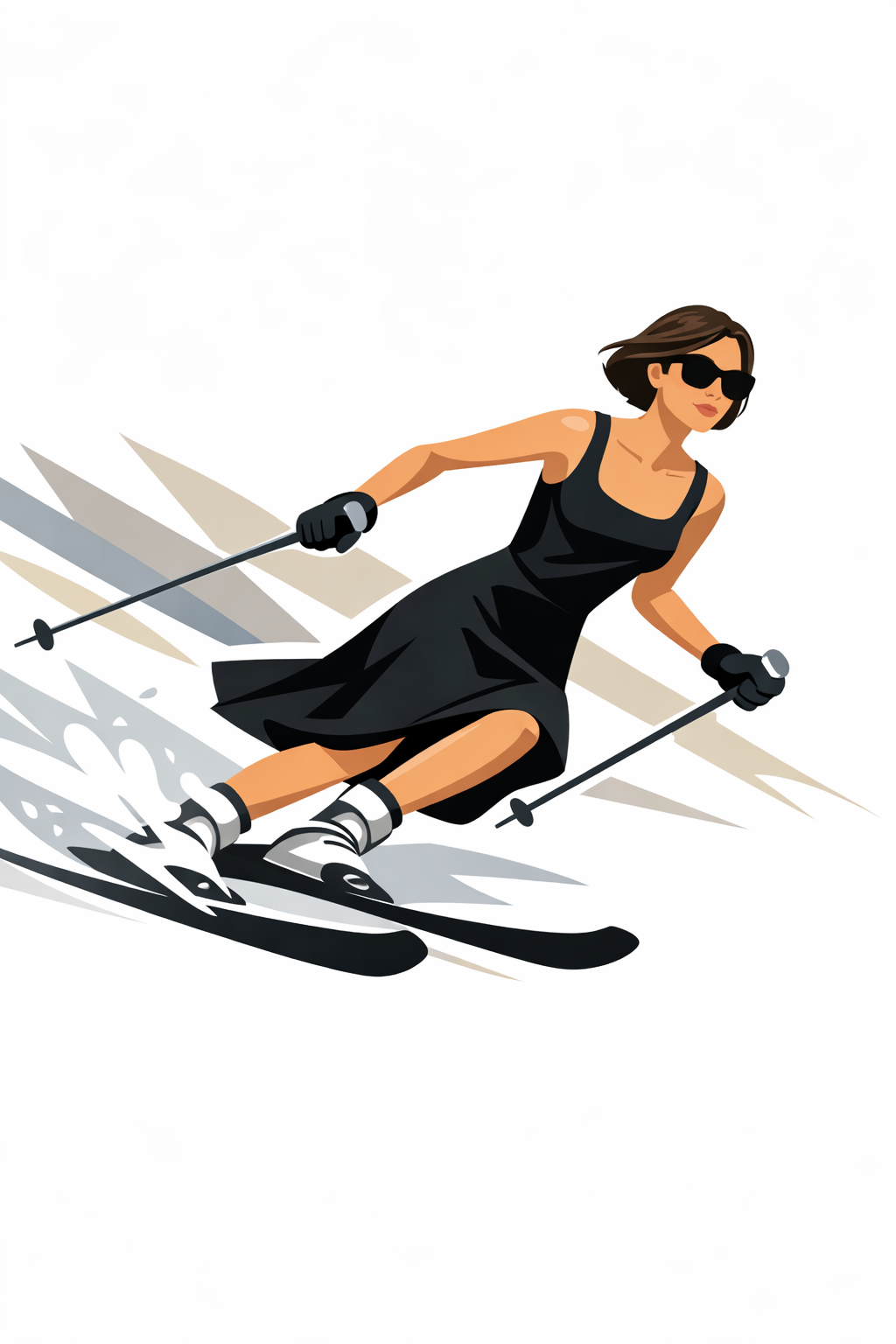 Flared Skirt Dress – Nair 9518 BLACK