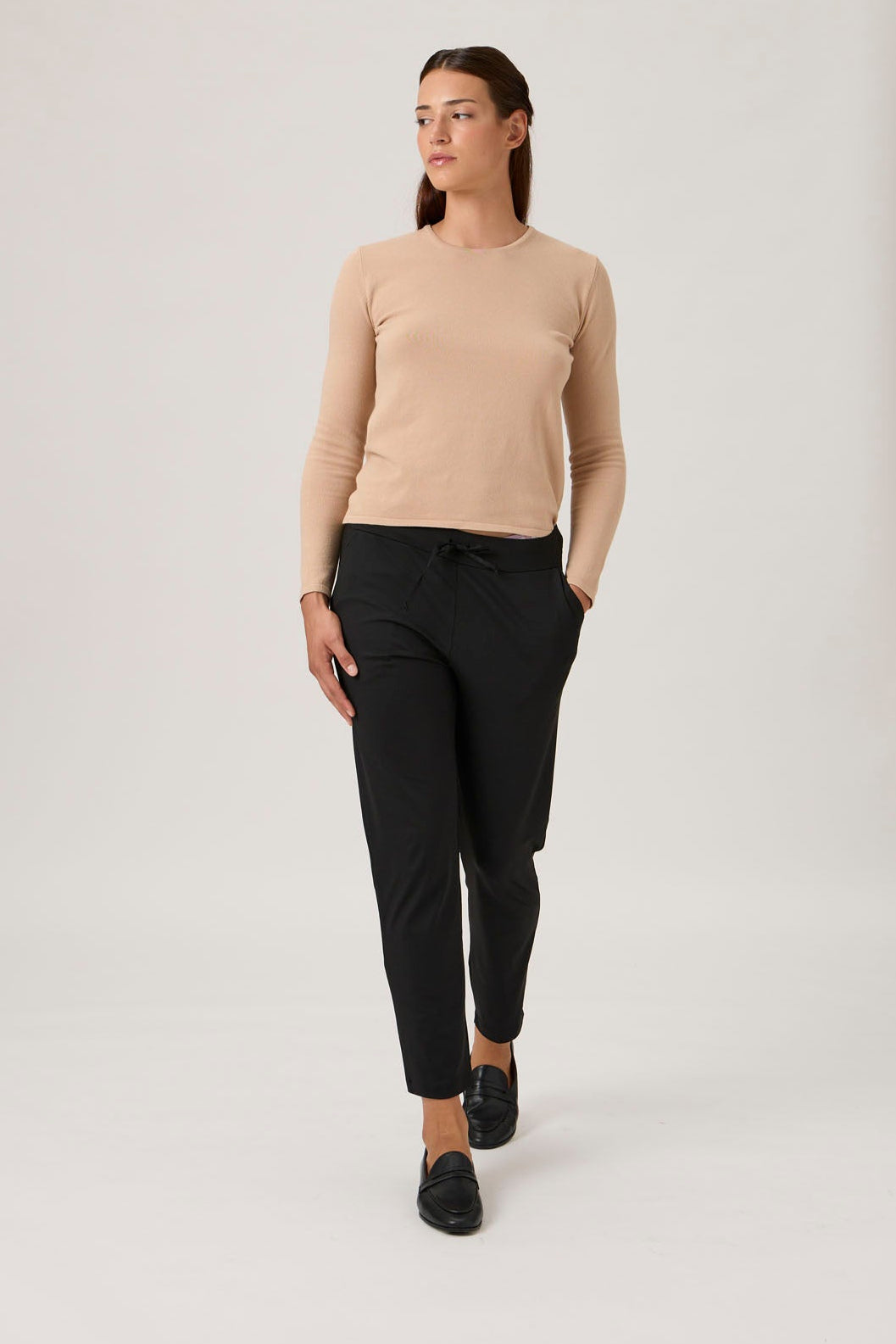 Drawstring Pants 4015 Nair - Black