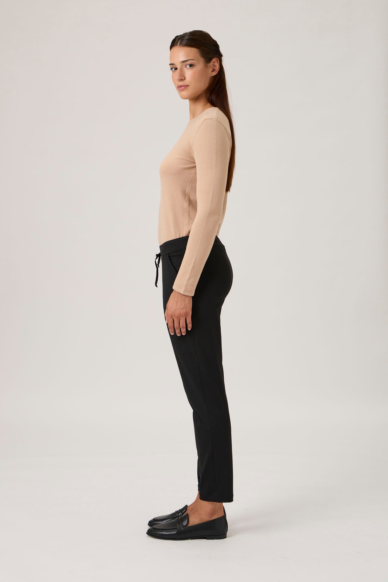 Drawstring Pants 4015 Nair - Black
