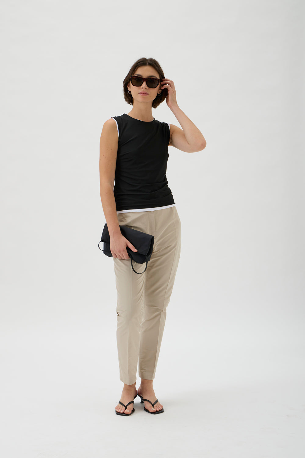 Blouse No Sleeves – Nilo 1182 BLACK