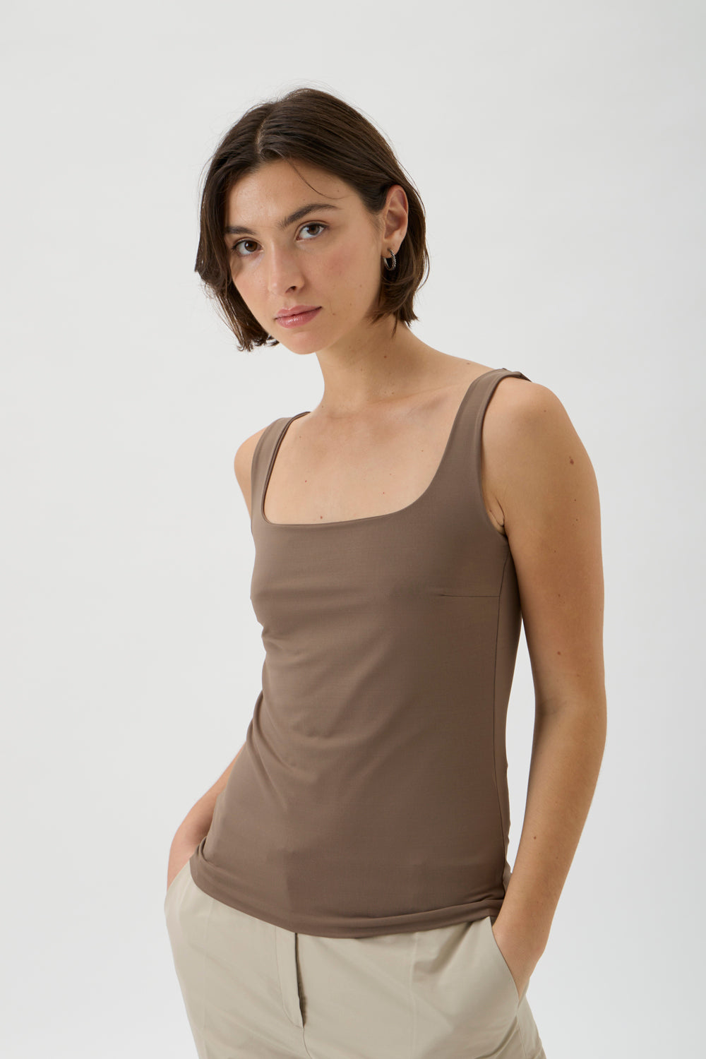 Classic Tank top - Nilo 149 Nocciola