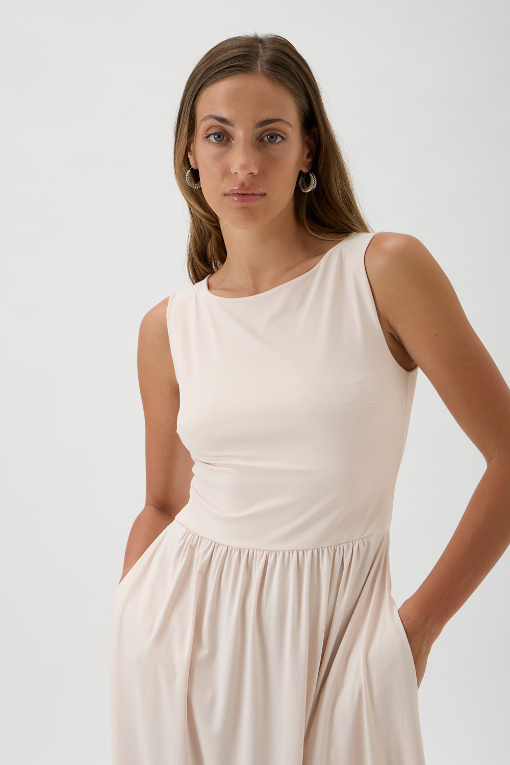 LONG DRESS WITH BOATNECK 9493 CIPRIA