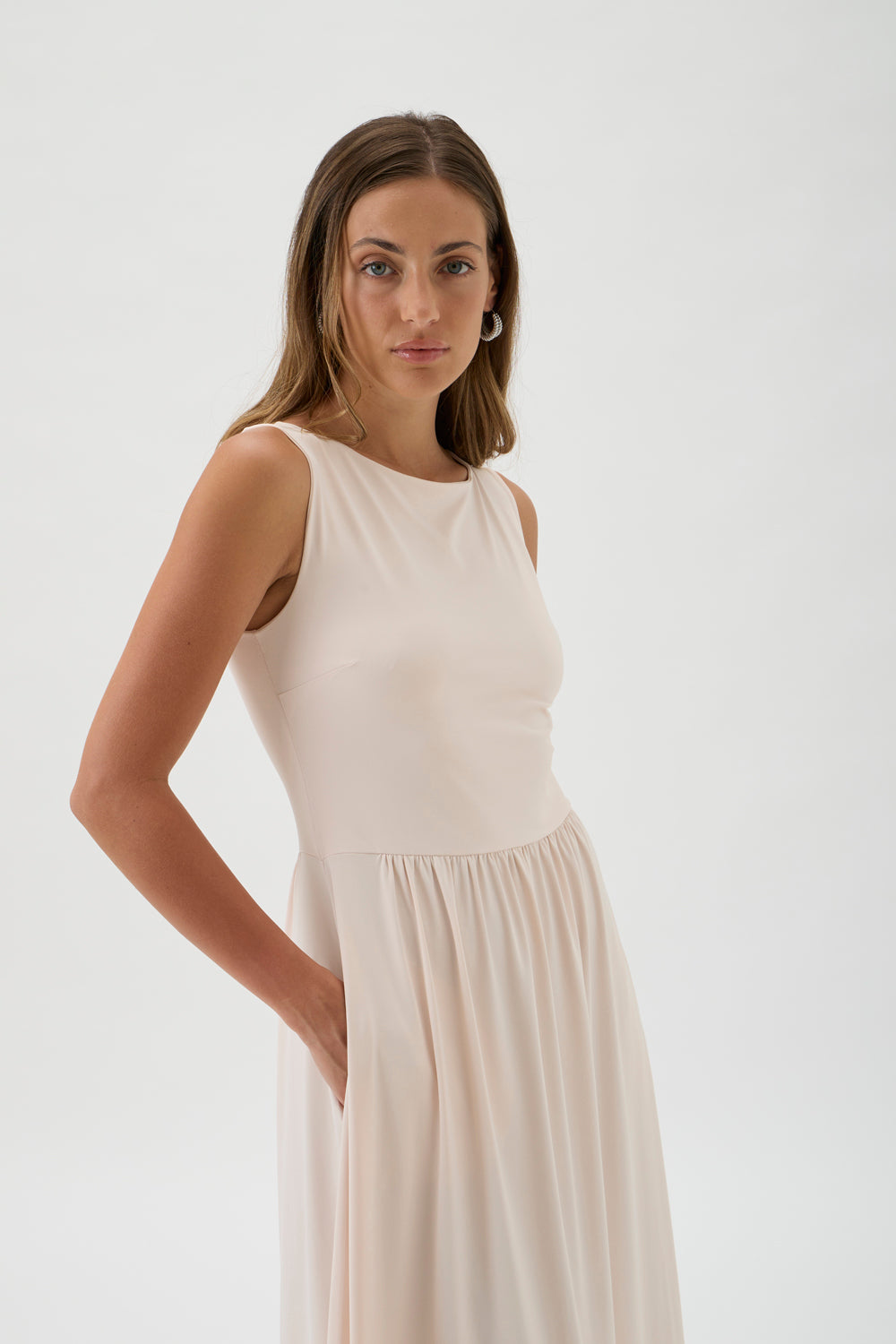 LONG DRESS WITH BOATNECK 9493 CIPRIA