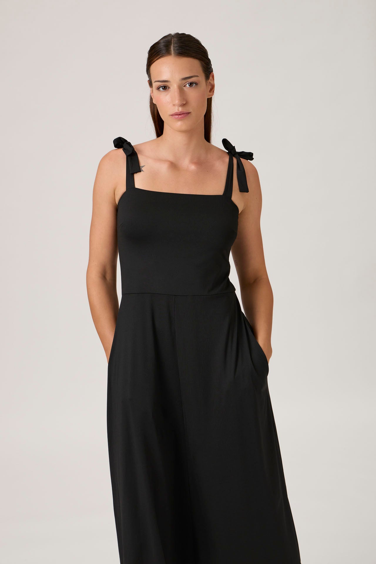 Tie-Strap Dress - 9494 Black