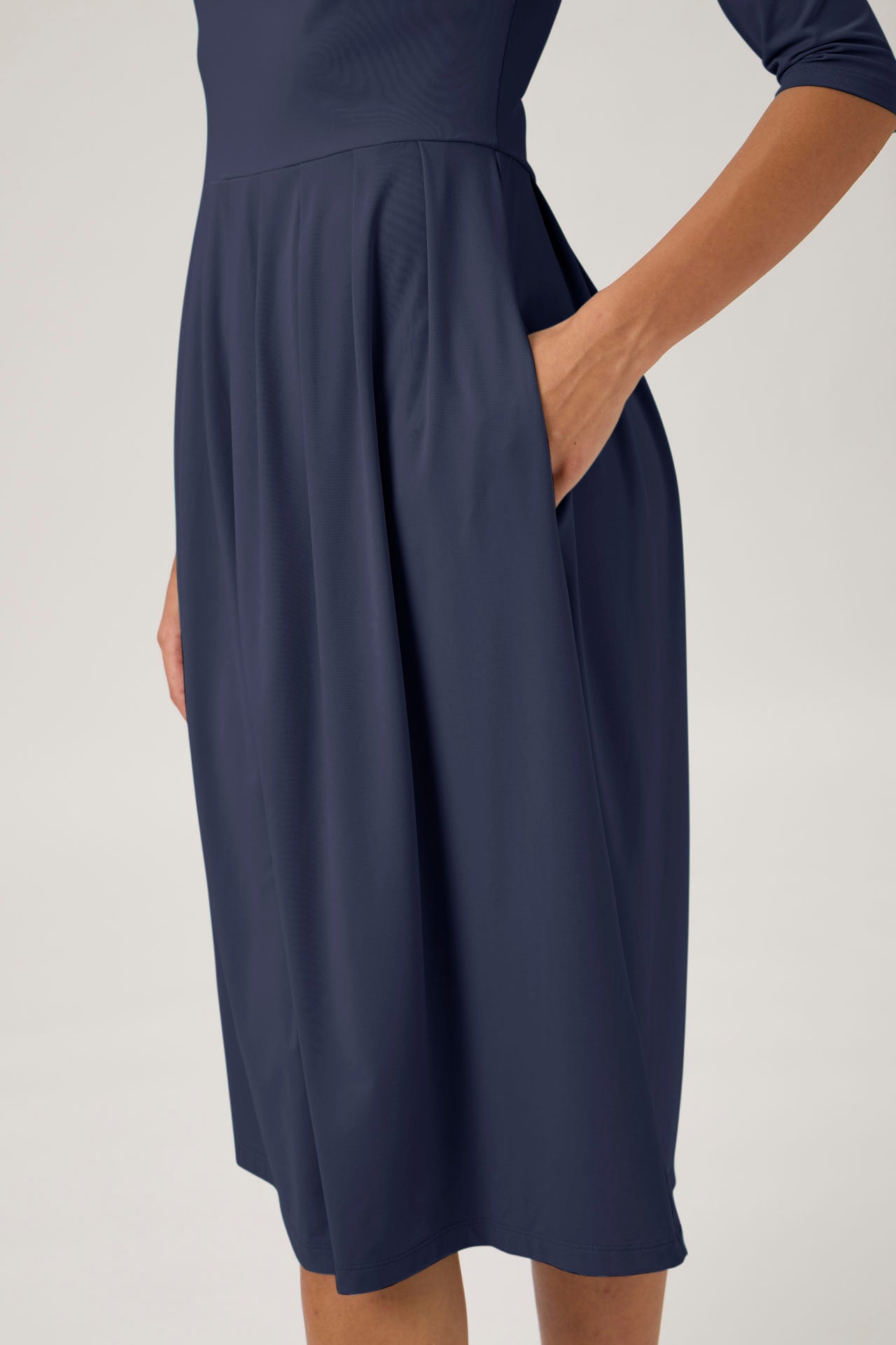 Dress with Pleated Skirt – Nilo 9498 Blue Crew