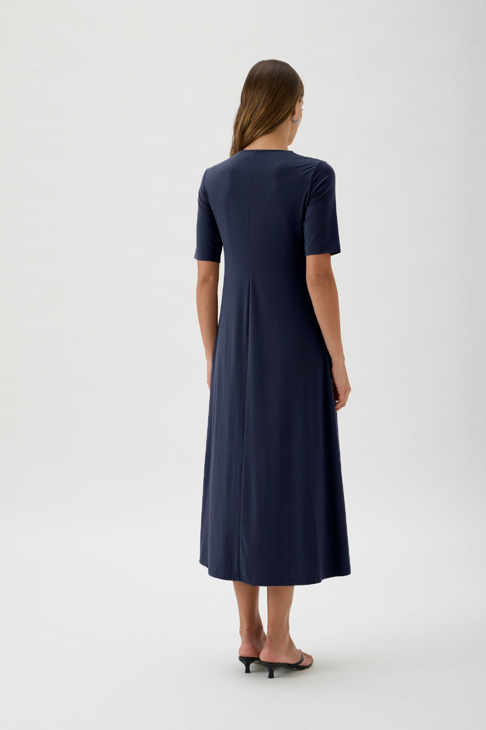 Long Flared Skirt Dress – Nilo 9512 BLUE CREW