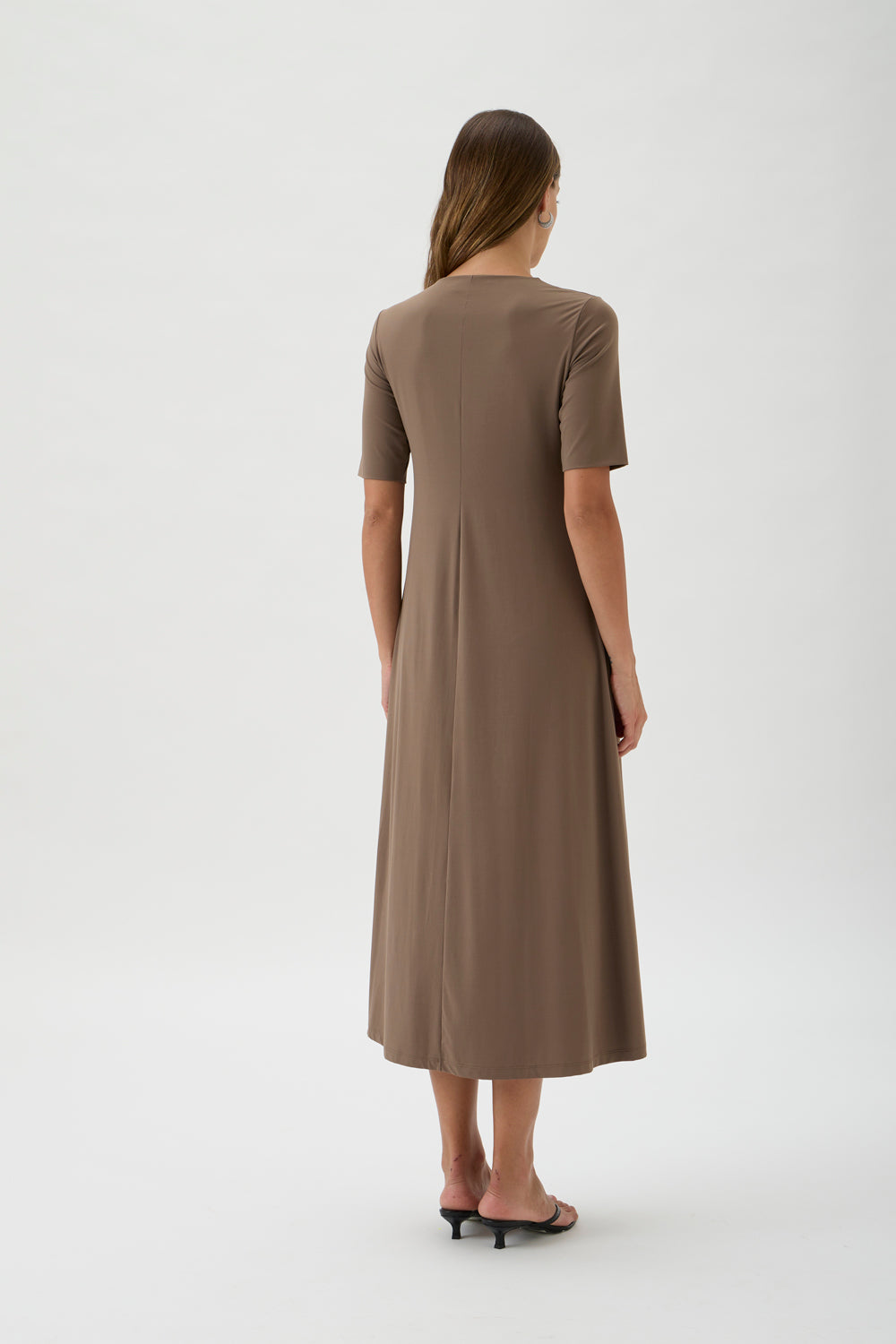 Long Flared Skirt Dress – Nilo 9512 NOCCIOLA