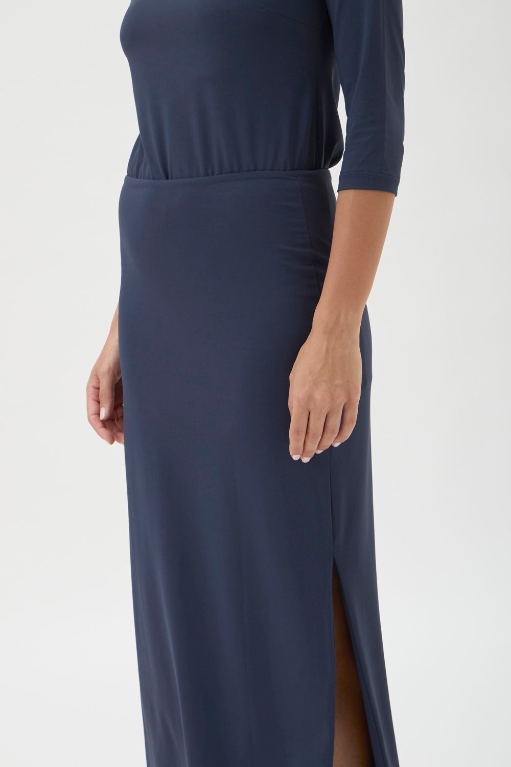 Long Skirt with Slits – Nilo 3326L Blue Crew