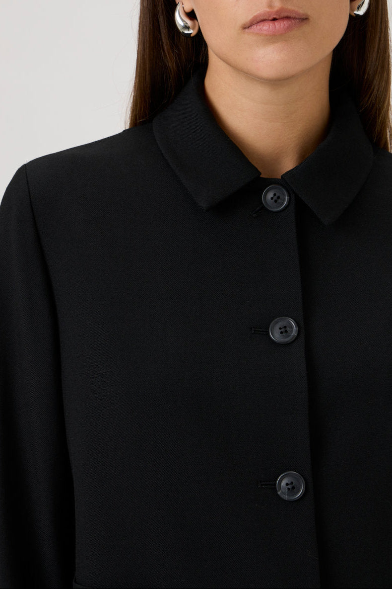 Short Cotton Stretch Jacket – Papabile - 5038 Black