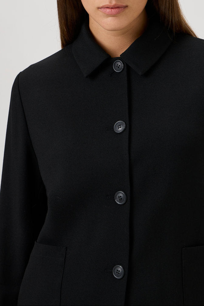 Short Cotton Stretch Jacket – Papabile - 5038 Black