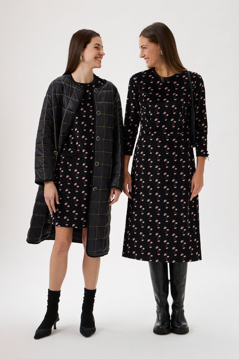 Quiltet coat - 6010 Black