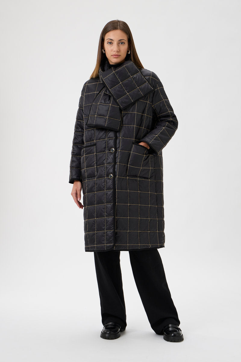 Quiltet coat - 6010 Black