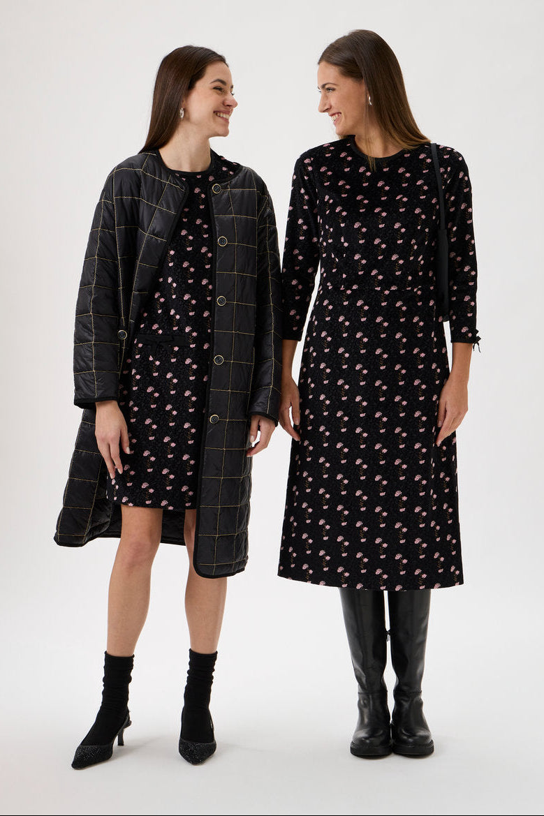 Quiltet coat - 6010 Black