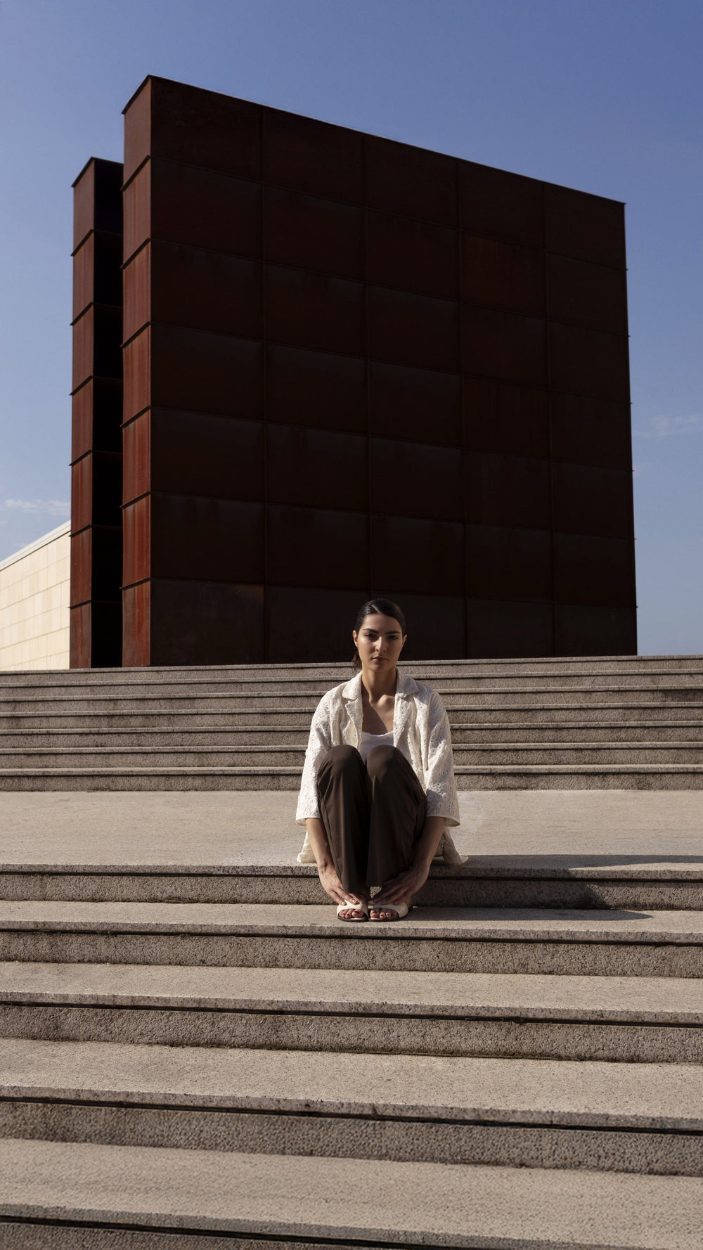 Embroidered 3/4 Sleeve Shirt – 2245 Ricamo 2245 NATURALE