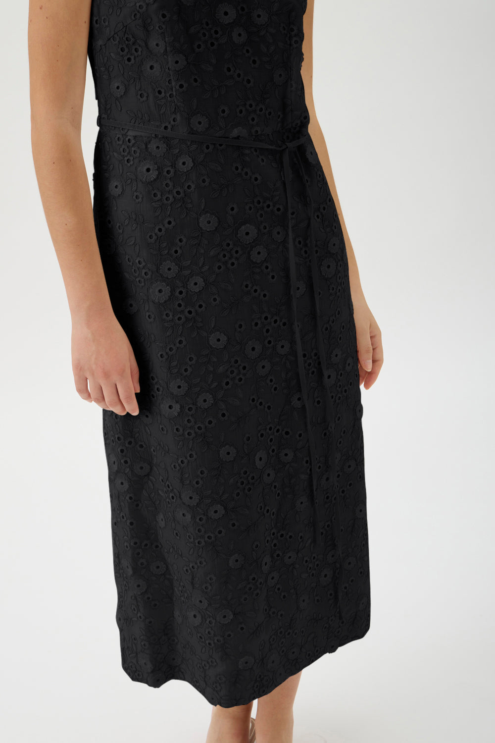 Embroidered Midi Dress – 9509 Ricamo 9509 Black