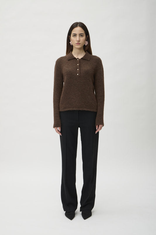 Sweater Long Sleeves in Sid – 7087 Marrone