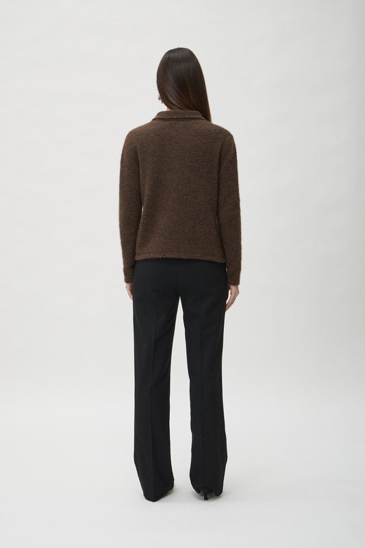 Sweater Long Sleeves in Sid – 7087 Marrone