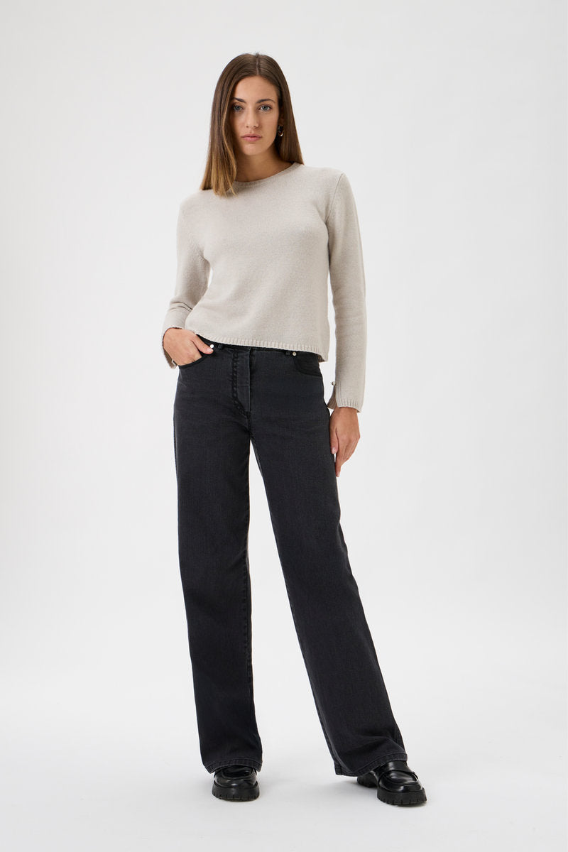 Jeans Wide Legs - 4017 Black