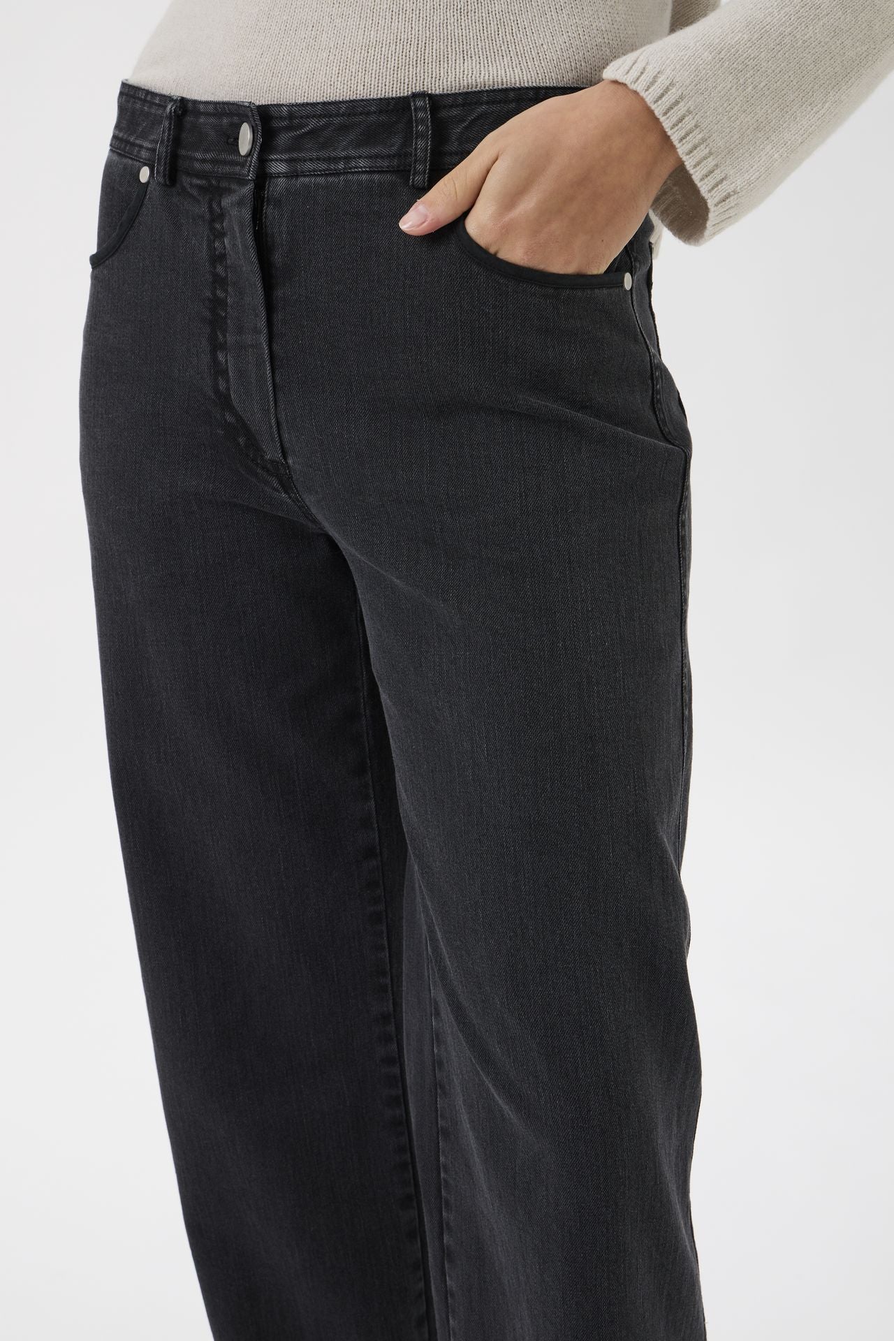 Jeans Wide Legs - 4017 Black