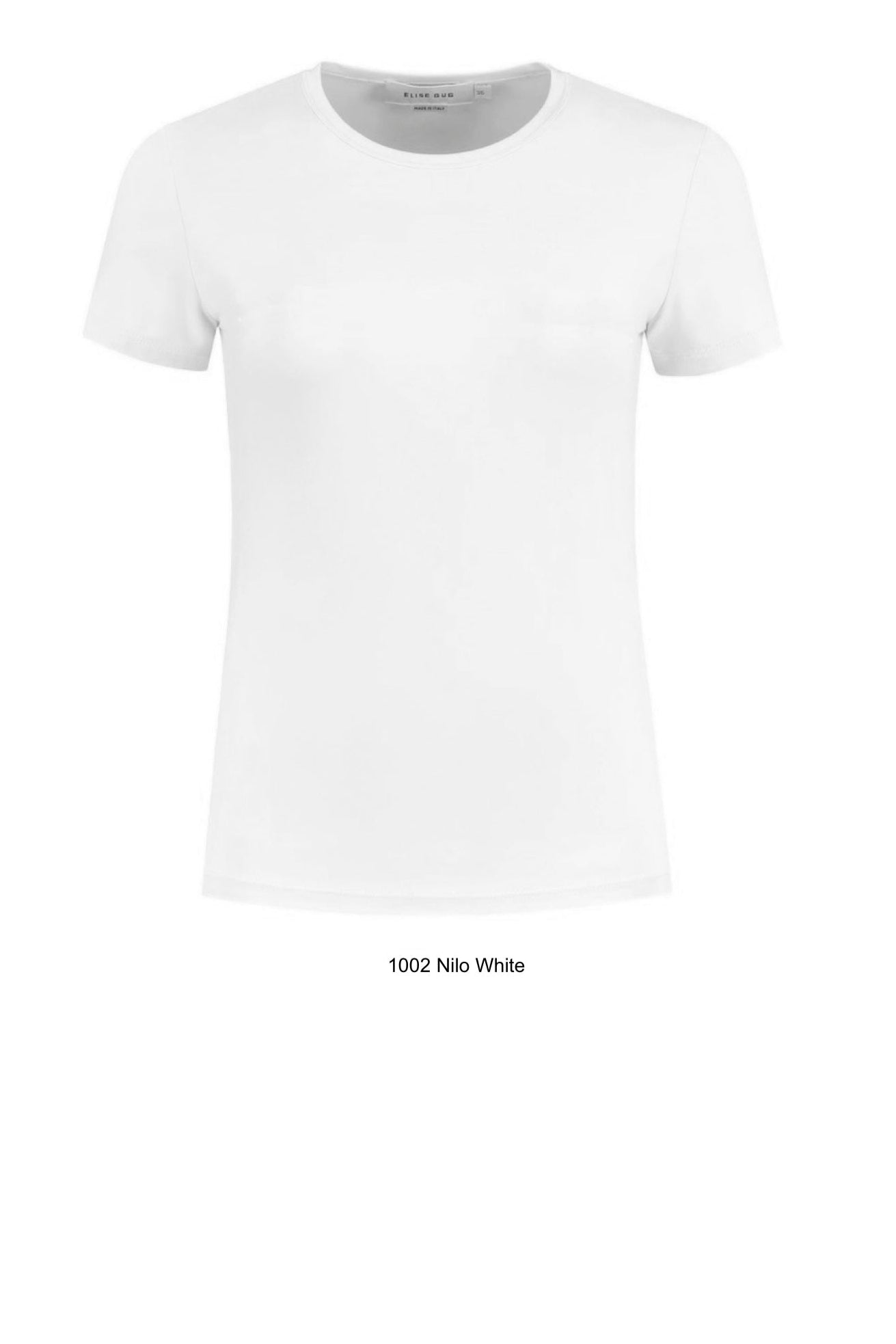 Short-Sleeve Fitted T-Shirt in Nair - White