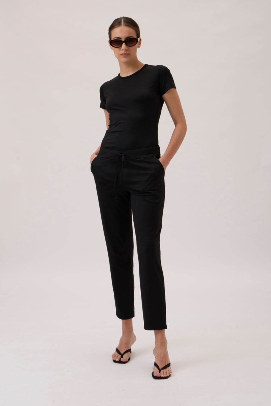Drawstring Pants 4015 Nair - Black