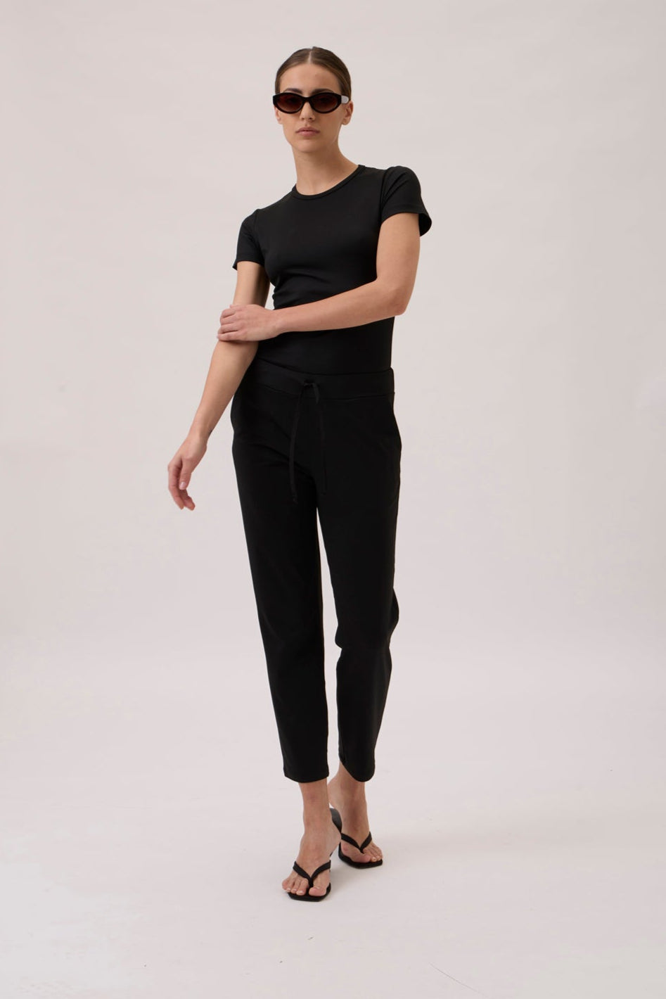 Drawstring Pants 4015 Nair - Black