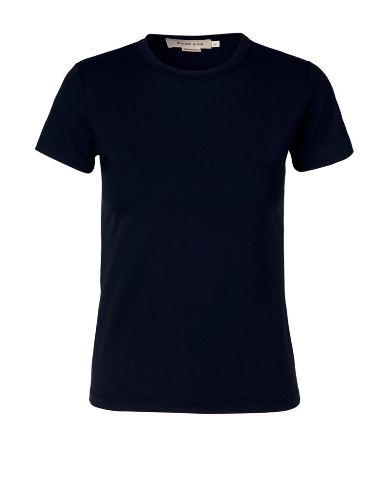 Short Sleeved Fitted T-shirt In Nilo - 1002 Black