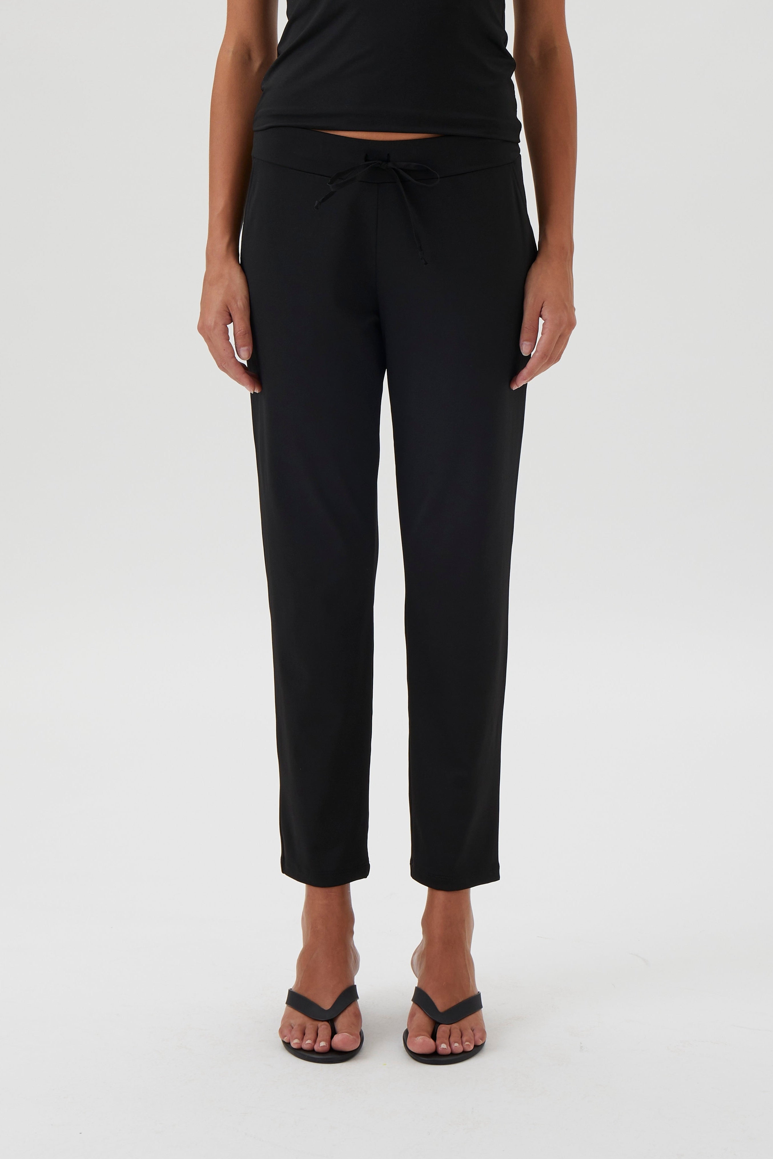 Drawstring Pants 4015 Nair - Black