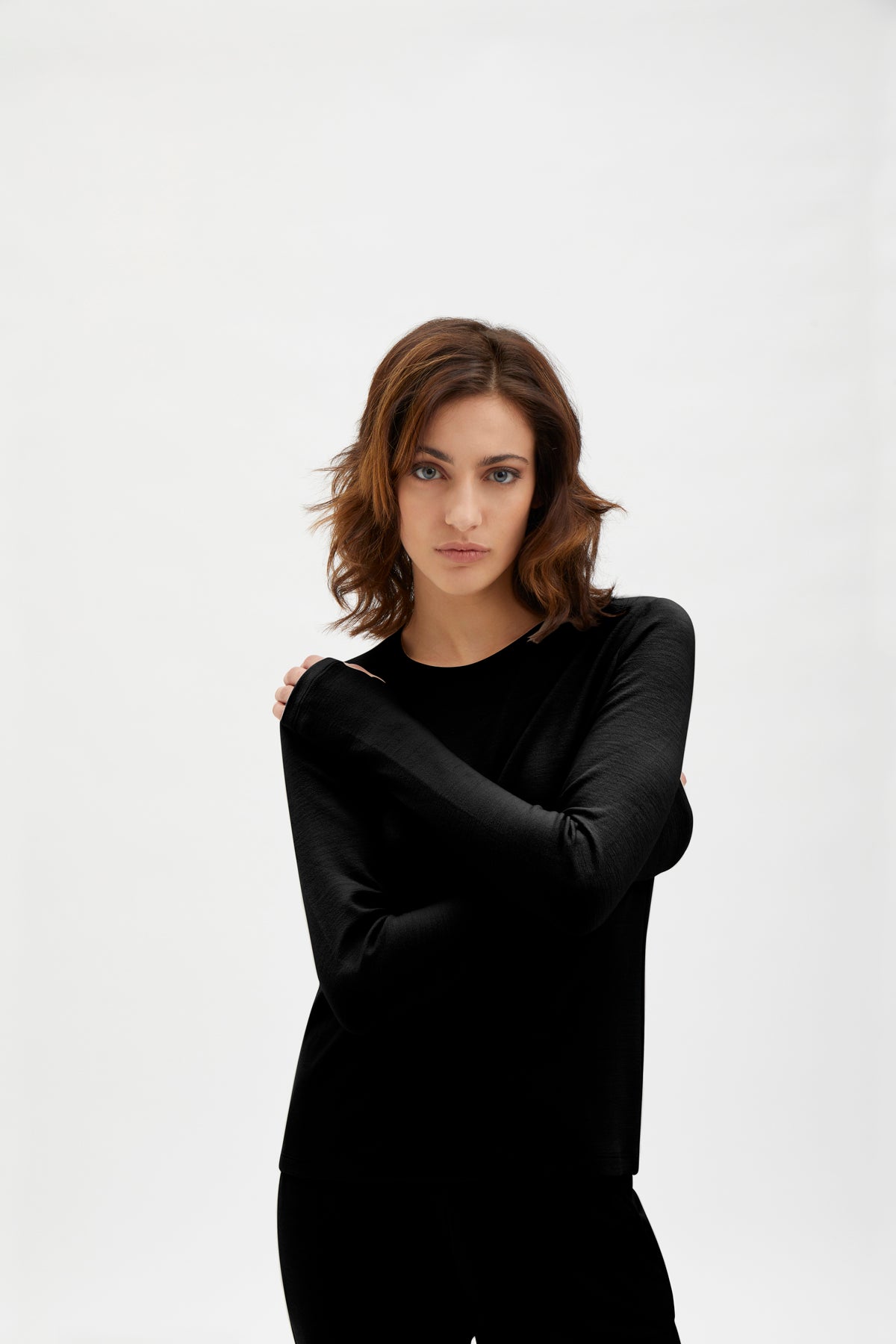 Classic T-shirt blouse - Black