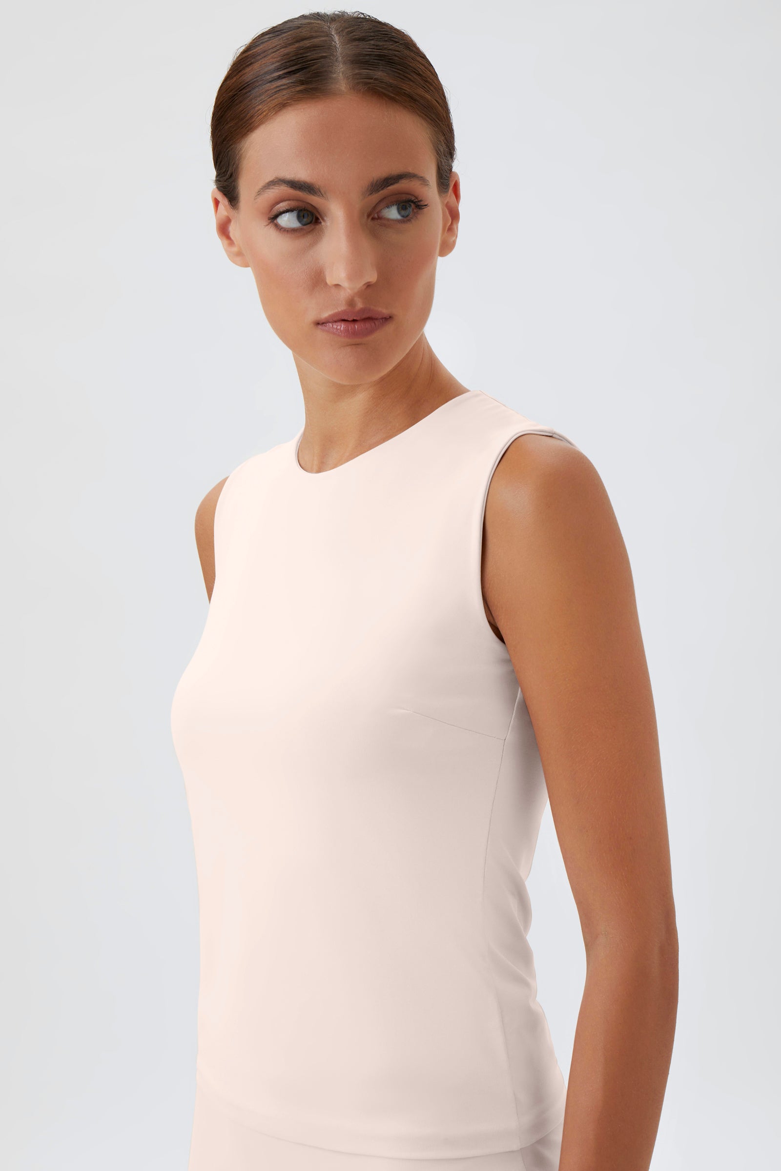 Sleeveless Tank Top - Cipria