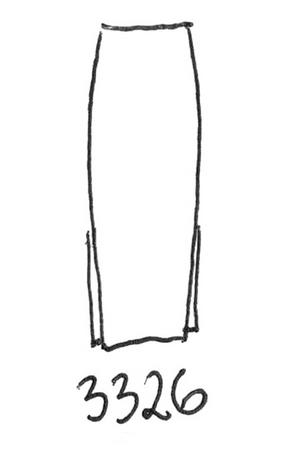 Refined Knee-Length Skirt with Subtle Slit - Peanut