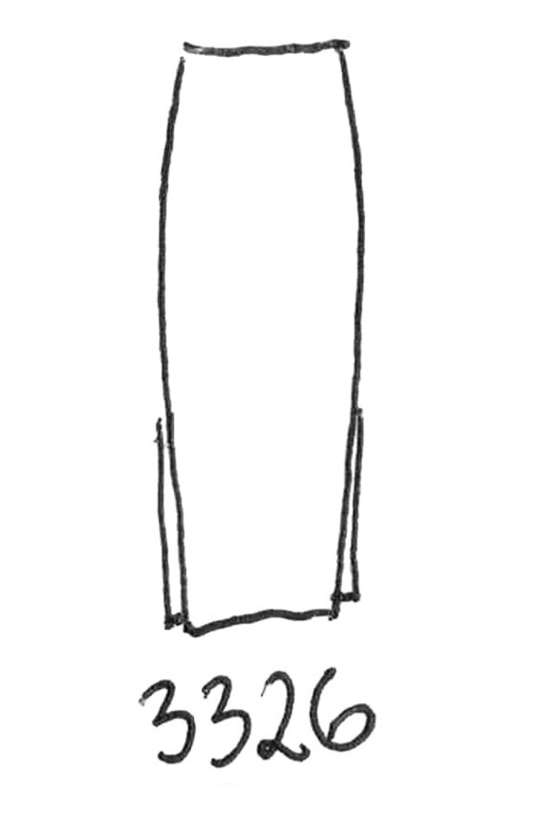 Refined Knee-Length Skirt with Subtle Slit - Peanut