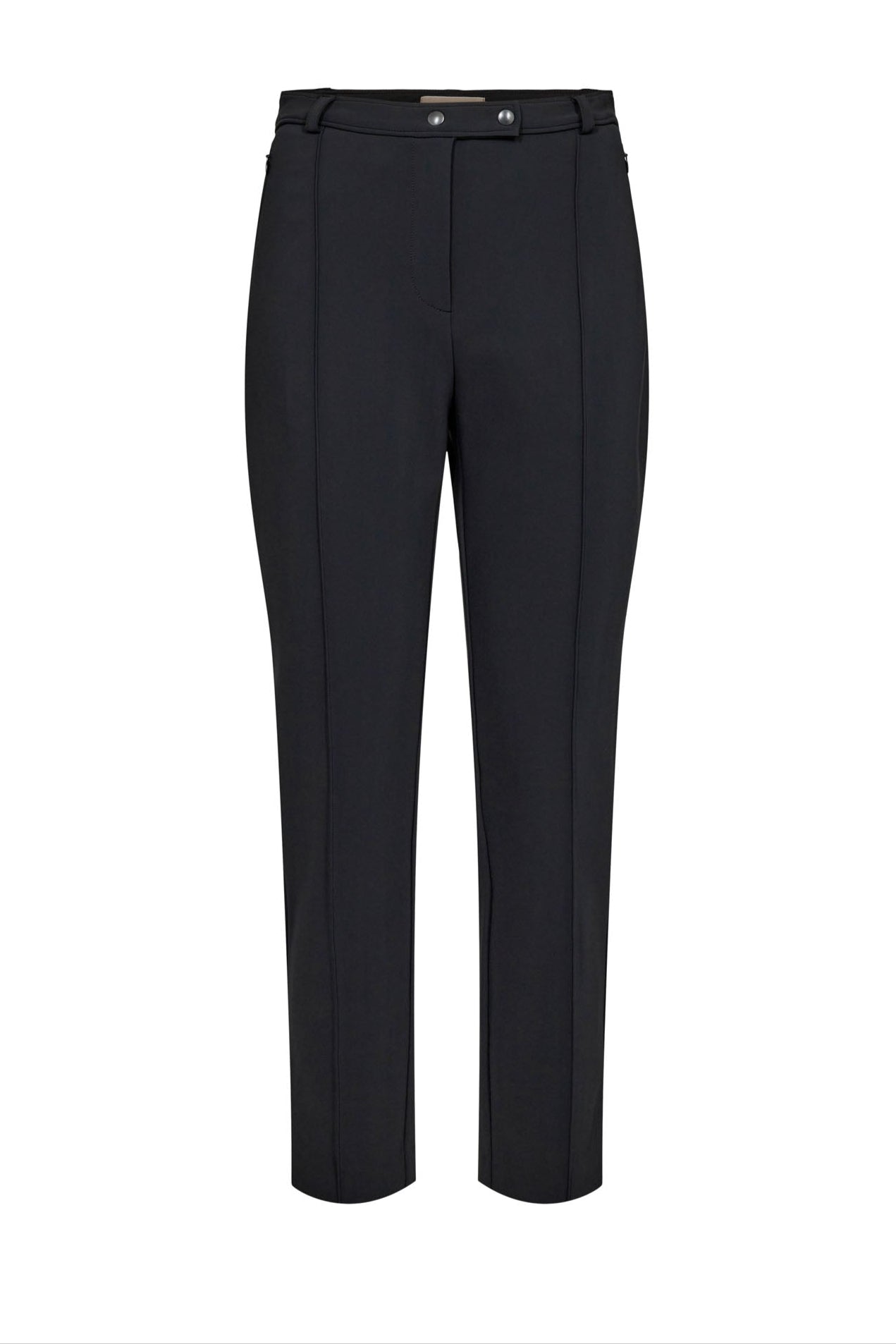 Slim High Waisted Pants - 4019 Black
