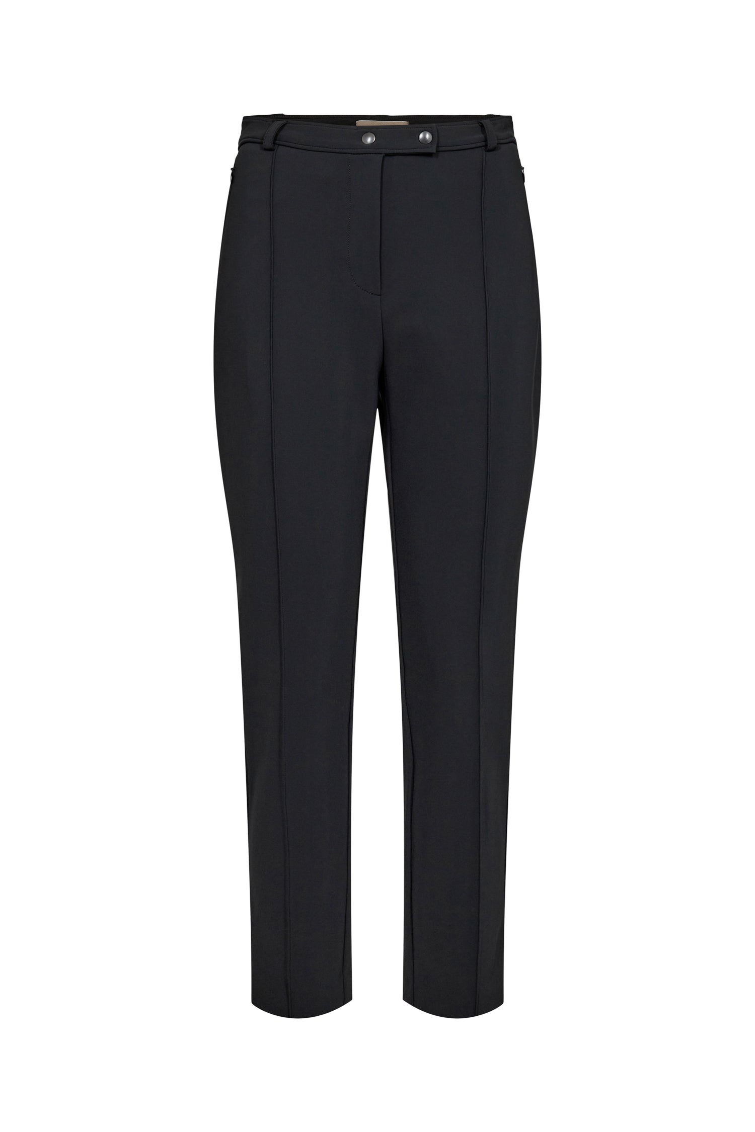 Slim pants with high waist - Black