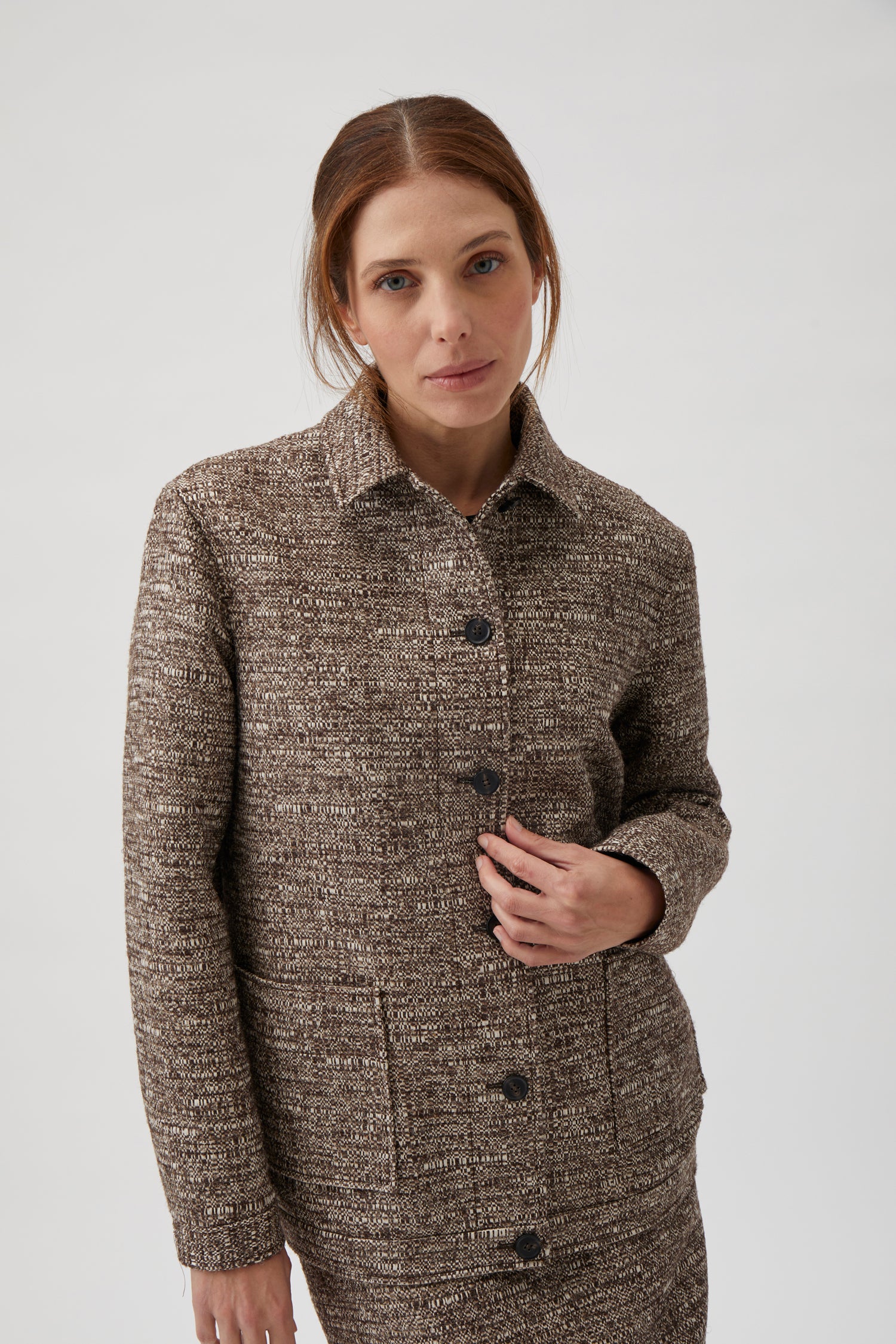 Straight cut tweed jacket - Sample