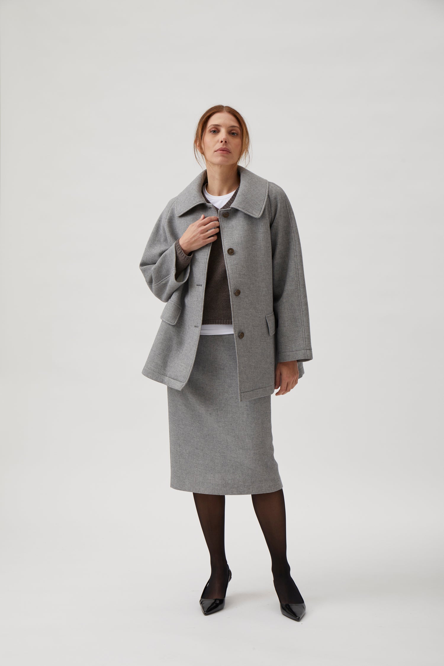 Oversize jacket - Light grey