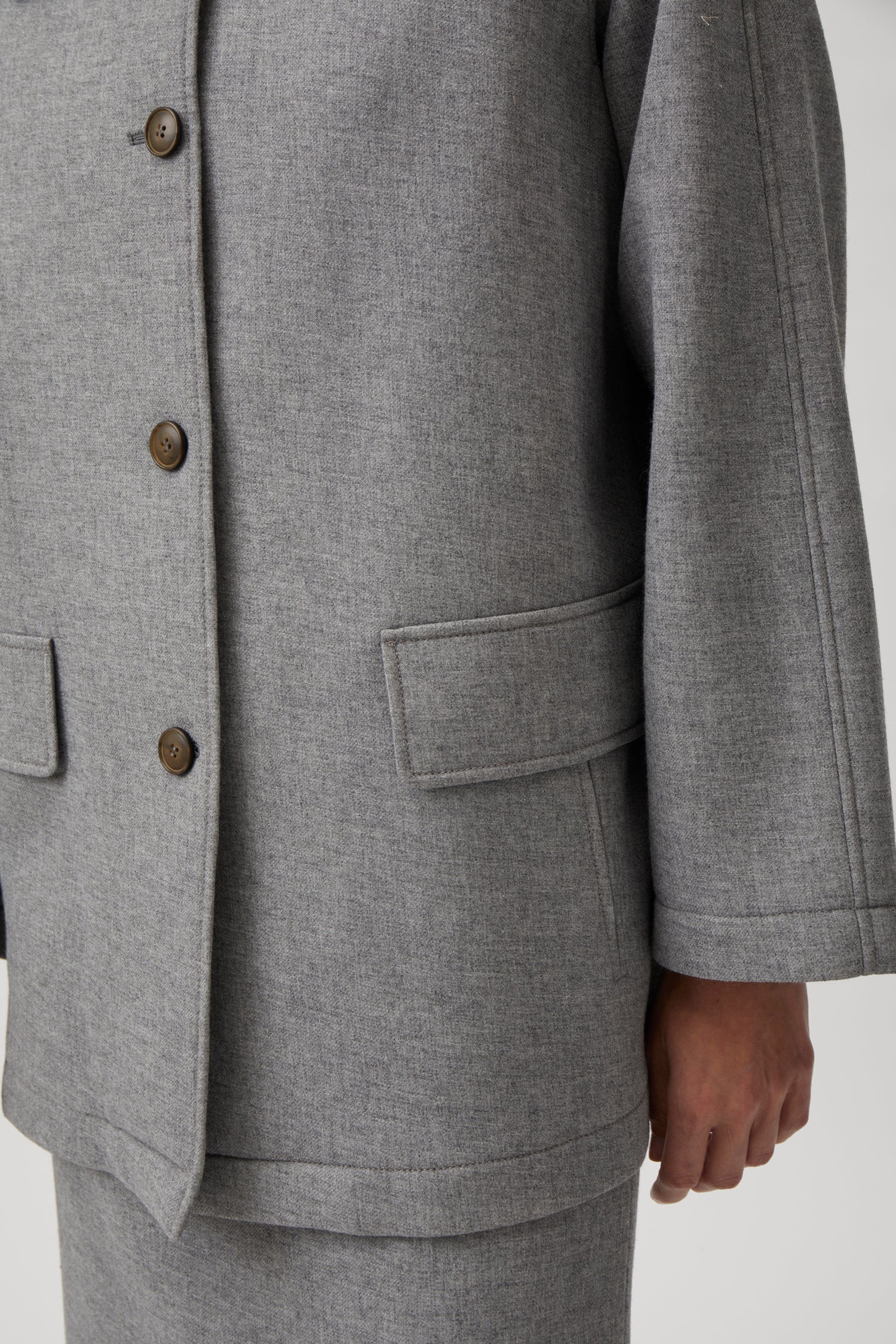 Oversize jacket - Light grey