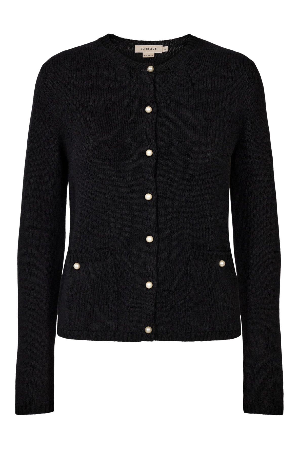 Cardigan with Pockets in Matis – 7069TP Black