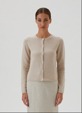 Cardigan With Long Sleeves - Matis - 7069 Light Beige